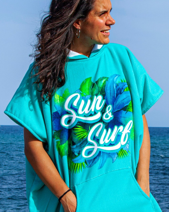 Poncho gran calidad para deportes acuáticos y playa · Sun&Surf