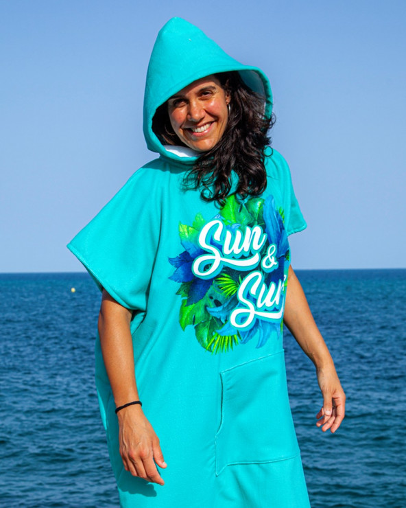 Poncho gran calidad para deportes acuáticos y playa · Sun&Surf