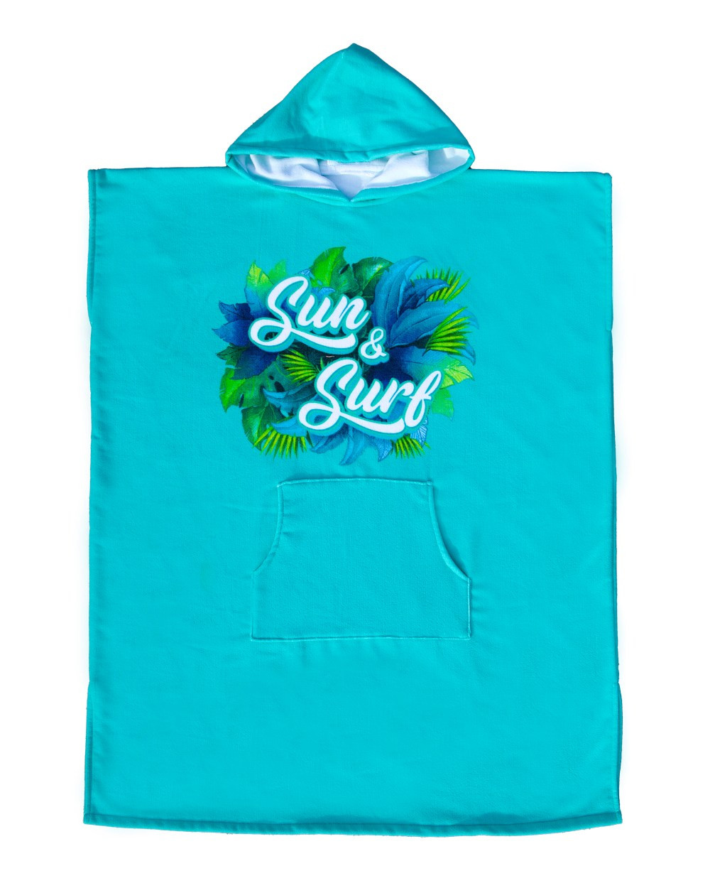 PONCHO SURF ADULTO DE MICROFIBRA CON RIZO
