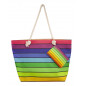 SAC IMPRIMÉ PLAGE AVEC PORTE-MONNAIE MULTICOLOR