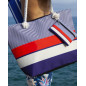 BOLSO ESTAMPADO DE PLAYA CON MONEDERO ELEGANTE CORAL
