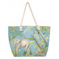 PRINTED BEACH BAG WITH VINTAGE SAFARI PURSE PRINTED BEACH BAG WITH VINTAGE SAFARI PURSE