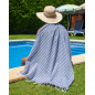 FOUTA B AZUL MARINO
