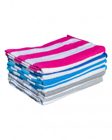 SUN & SURF - Serviette de plage Eco Pack x6
