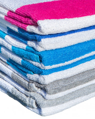 PACK 6 SERVIETTES DE PLAGE JACQUARD 90x170
