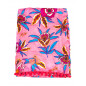 PAREO ESTAMPADO CON RIZO FLORES