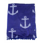 PAREO ESTAMPADO CON RIZO ANCLAS