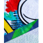 SERVIETTE DE PLAGE EN COTON IMPRIMÉ - DOUBLE