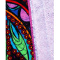 TOALLA ESTAMPADA CALAVERA FUCSIA