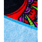TOALLA ESTAMPADA CALAVERA TURQUESA