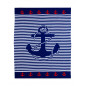 MICROFIBER ANCHOR BEACH TOWEL - DOUBLE