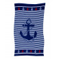 SERVIETTE DE PLAGE EN MICROFIBRE ANCRE