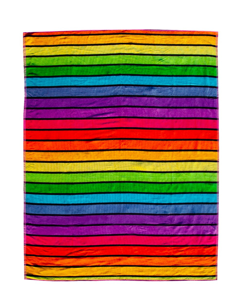TOALLA JACQUARD RAYAS MULTICOLOR - DOBLE