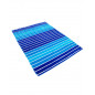 TOALLA JACQUARD RAYAS MULTI AZUL - DOBLE