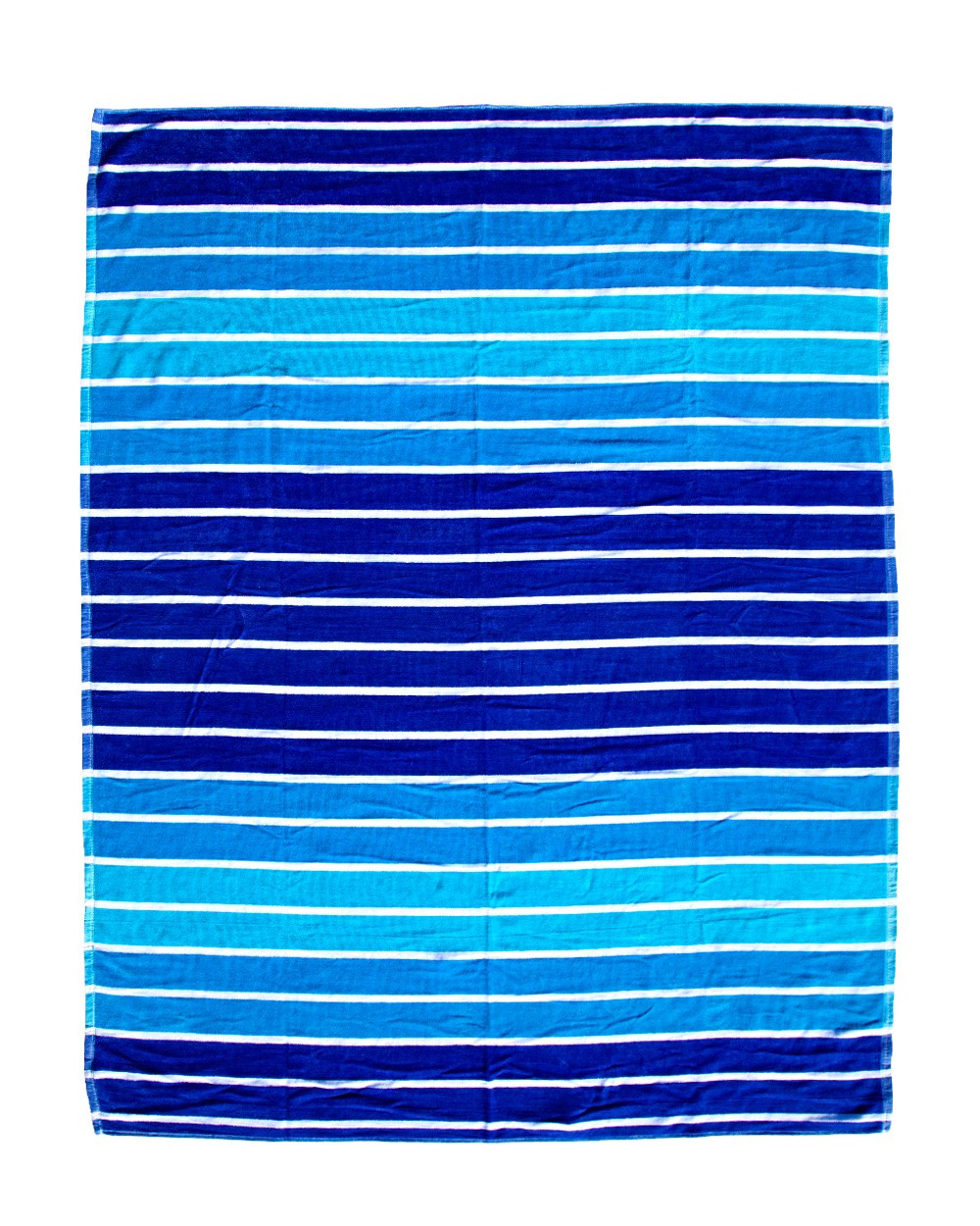 TOALLA JACQUARD RAYAS MULTI AZUL - DOBLE