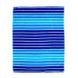 TOALLA JACQUARD RAYAS MULTI AZUL - DOBLE