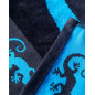 TOALLA JACQUARD DOBLE GECKO AZUL - DOBLE