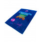 COTTON VELOURS JACQUARD BEACH TOWEL - DOUBLE - TURTLE