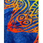 SERVIETTE DE PLAGE JACQUARD VELOURS DE COTON - DOUBLE - TORTUE