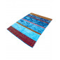 COTTON VELOURS JACQUARD BEACH TOWEL - DOUBLE - NAUTILUS