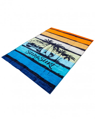 SERVIETTE DE PLAGE JACQUARD VELOURS DE COTON - DOUBLE - VAN