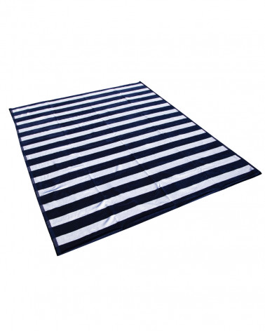TOALLA JACQUARD RAYAS MARINAS - DOBLE