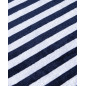 TOALLA JACQUARD RAYAS MARINAS - DOBLE