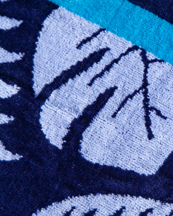TOALLA JACQ RAYAS TROPICAL AZUL