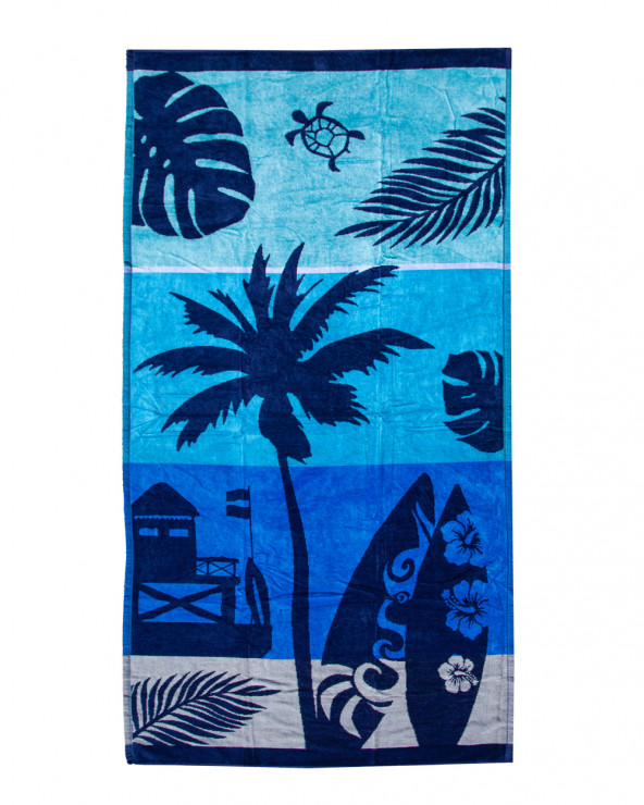 Serviettes de plage . Haut de gamme . 100% Coton . Sun&Surf