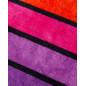 SERVIETTE JACQUARD À RAYURES MULTICOLORE