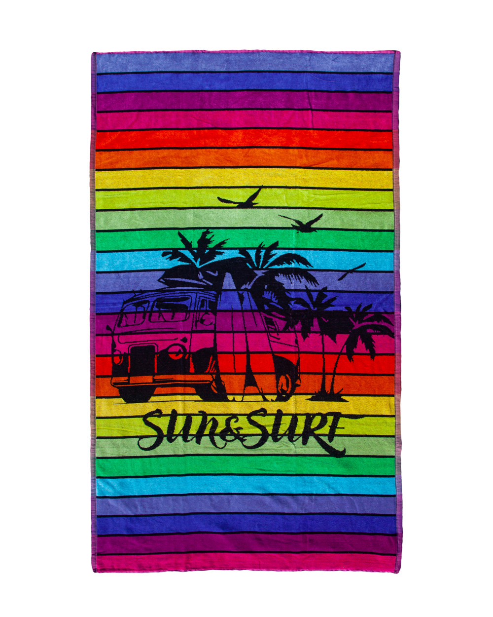 SERVIETTE À RAYURES MULTICOLORE JACQUARD VAN