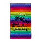 SERVIETTE À RAYURES MULTICOLORE JACQUARD VAN