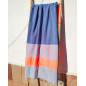FOUTA D AZUL + SALMON FLUOR - DOBLE