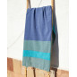 FOUTA D AZUL + VERDE - DOBLE