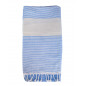 FOUTA D BLEU + BEIGE