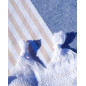 PESTAMAL BICOLOR 140x180 CON RIZO
