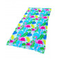 PAREO ESTAMPADO CON RIZO FLAMINGO
