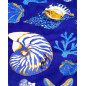 PRINTED SPARROW WITH NAVY NAUTILUS TERRY