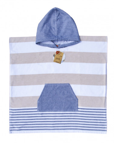 PONCHO DE SURF EN COTON JUNIOR