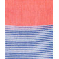 FOUTA D AZUL + SALMON FLUOR - DOBLE