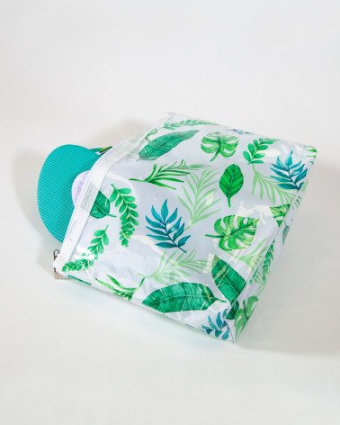 NECESER IMPERMEABLE HOJAS VERDE