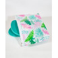 NECESER IMPERMEABLE HOJAS ROSA
