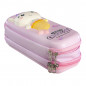 POCHETTE TROUSSE ENFANT 3 FERMETURES ÉCLAIR CHAT LICORNE