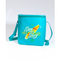 NEVERA DE PLAYA PEQUEÑA PLEGABLE TURQUESA 6L