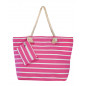BOLSO PLAYA RAYAS ROSA