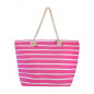 BOLSO PLAYA RAYAS ROSA