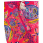 BOLSO ESTAMPADO DE PLAYA CON MONEDERO TORTUGA ROSA