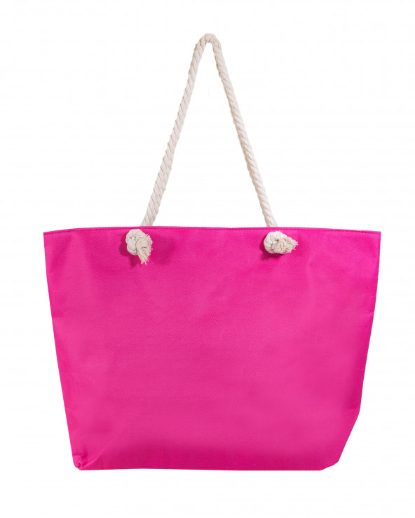 BOLSO ESTAMPADO DE PLAYA CON MONEDERO TORTUGA ROSA