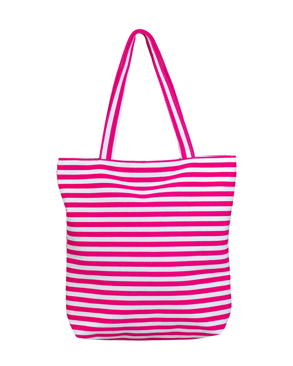 SAC DE PROMENADE – RAYURES ROSE