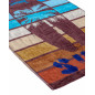 SERVIETTE JACQUARD PLANCHE DE SURF BLEUE